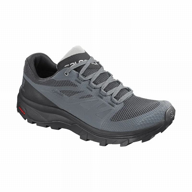 Buty Trekkingowe Damskie Salomon OUTLINE GORE-TEX - Ciemny Niebieskie / Czarne - Polska (809-JUVEDQ)